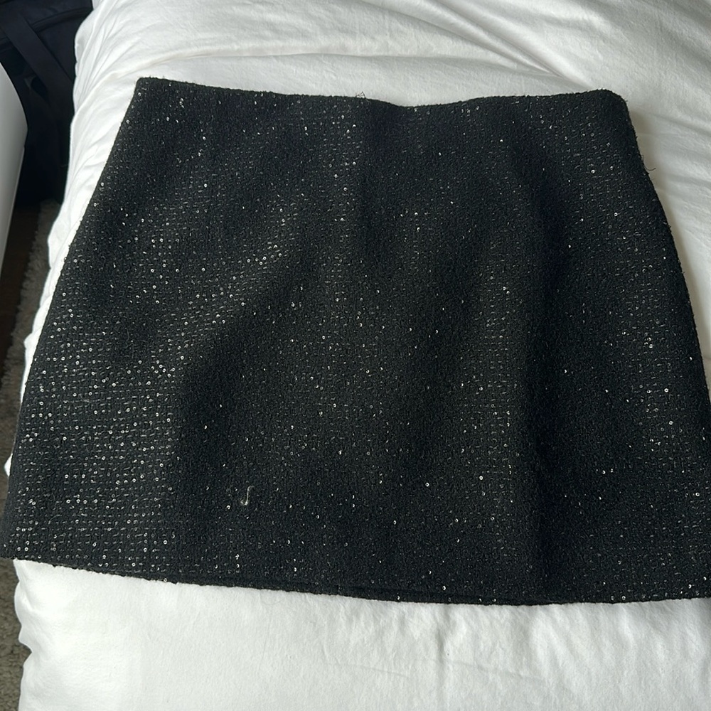 Jcrew Black sequence skirt